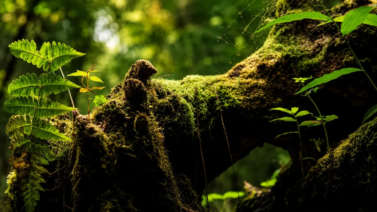 Forêt moussue avant Vizzavona