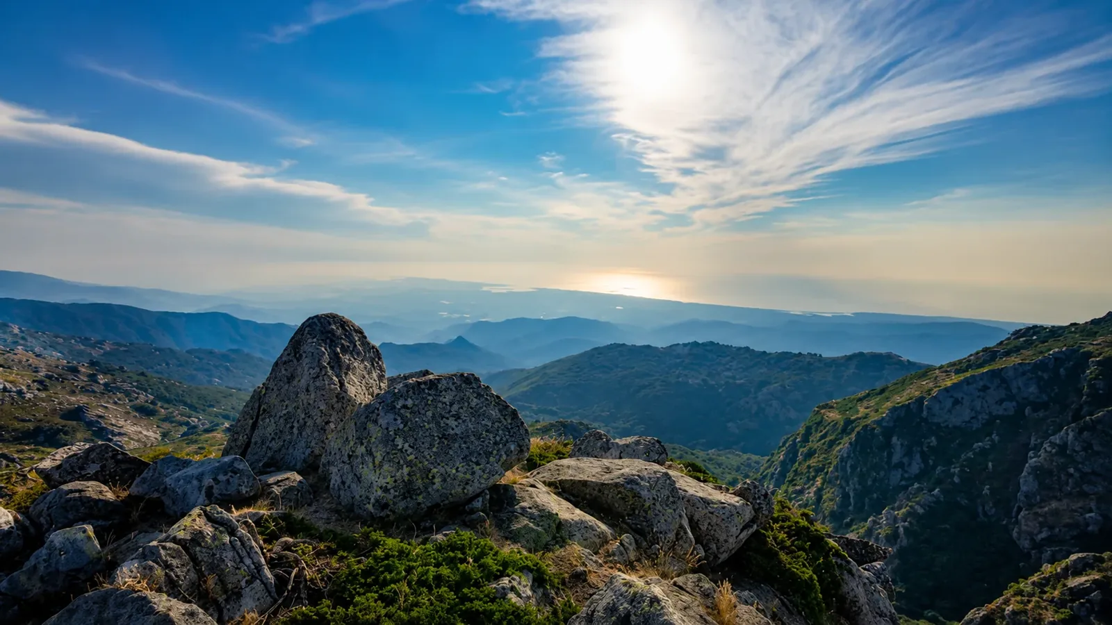 Première vue sur la mer depuis la bocca · Jour 9